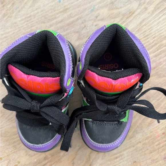 OSIRIS Baby High-Top Skate Sneakers Multicolor Urban Street Style Size 6 - Picture 3 of 8